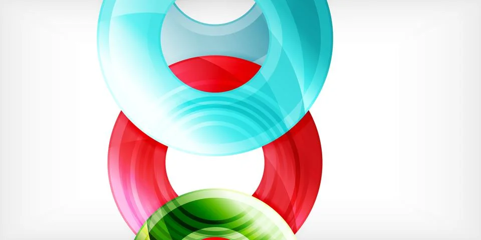 Circles, round elements, ring shapes premium background. Vector Illustration For イラスト素材