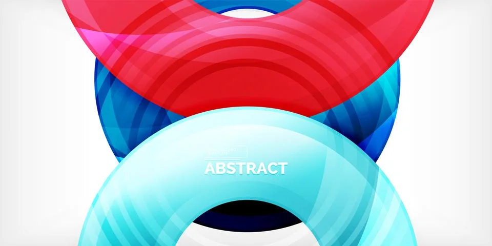 Circles, round elements, ring shapes premium background. Vector Illustration For Stock Illustration