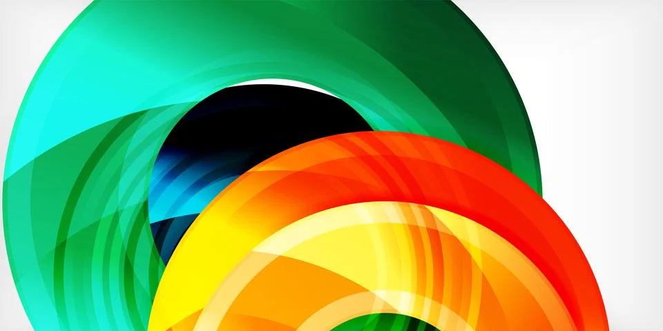 Circles, round elements, ring shapes premium background. Vector Illustration For 库存插图