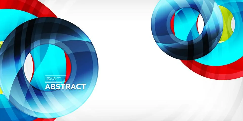 Circles, round elements, ring shapes premium background. Vector Illustration For Stock Illustration