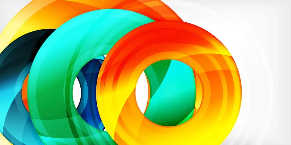 Circles, round elements, ring shapes premium background. Vector Illustration For Stock Illustration