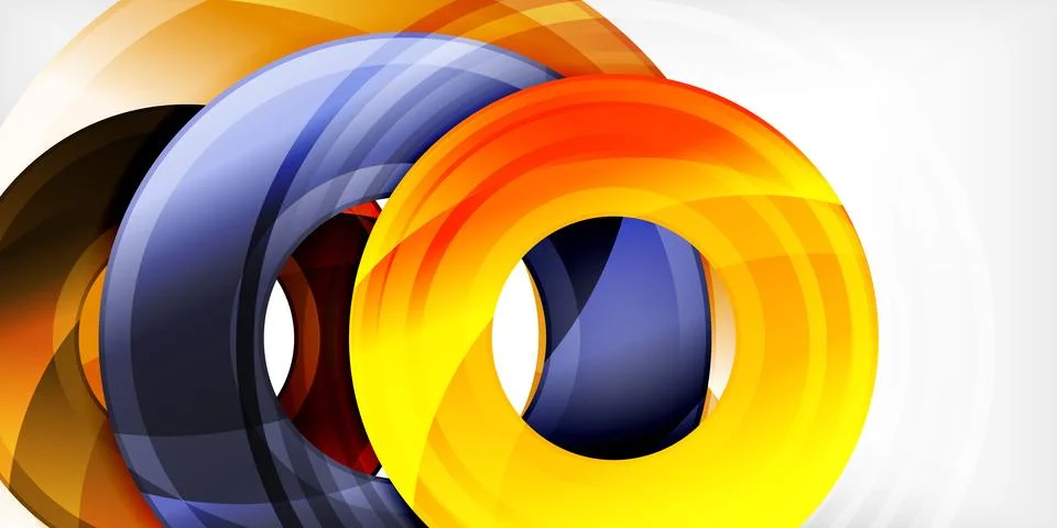 Circles, round elements, ring shapes premium background. Vector Illustration For イラスト素材