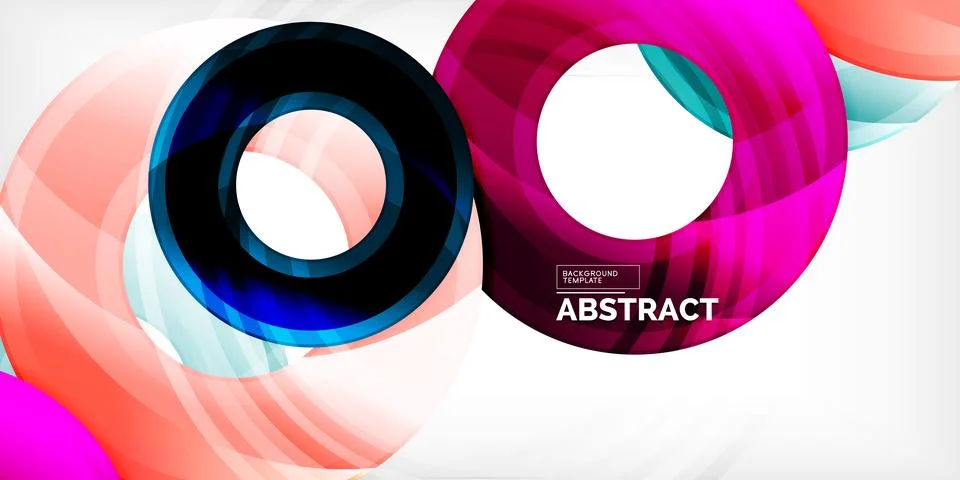 Circles, round elements, ring shapes premium background. Vector Illustration For 스톡 일러스트