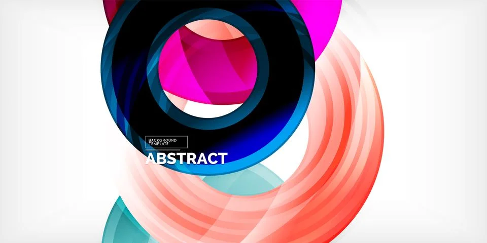 Circles, round elements, ring shapes premium background. Vector Illustration For 스톡 일러스트