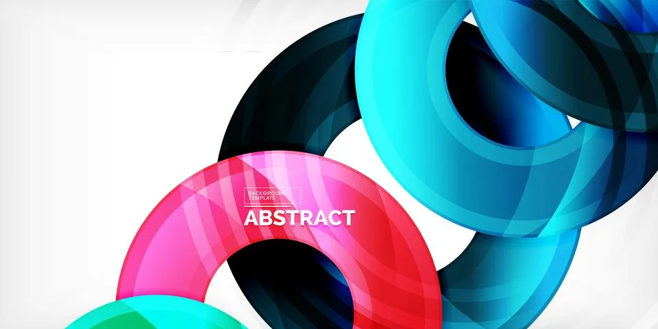 Circles, round elements, ring shapes premium background. Vector Illustration For 스톡 일러스트