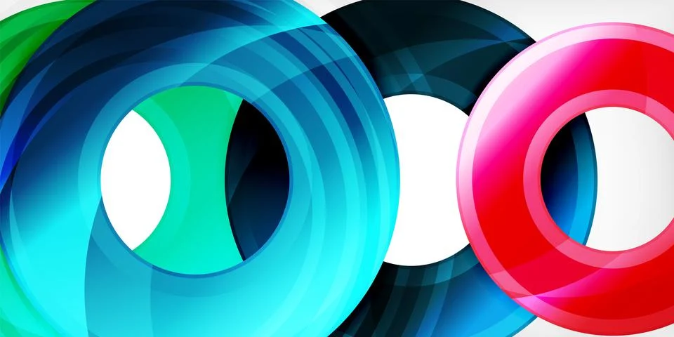 Circles, round elements, ring shapes premium background. Vector Illustration For Stock Illustration