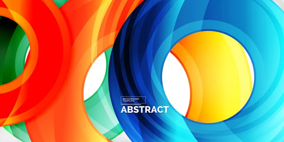 Circles, round elements, ring shapes premium background. Vector Illustration For イラスト素材