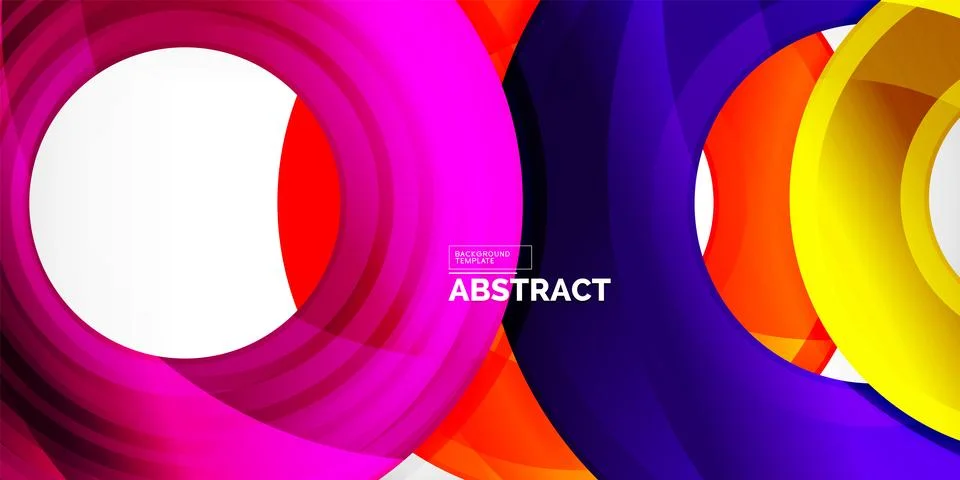 Circles, round elements, ring shapes premium background. Vector Illustration For イラスト素材
