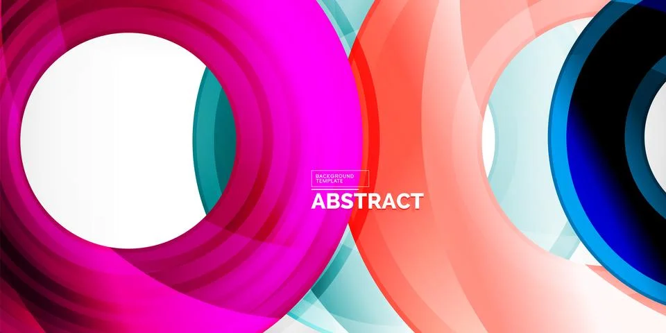 Circles, round elements, ring shapes premium background. Vector Illustration For 库存插图