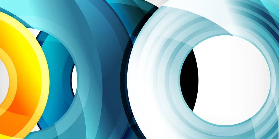 Circles, round elements, ring shapes premium background. Vector Illustration For 库存插图