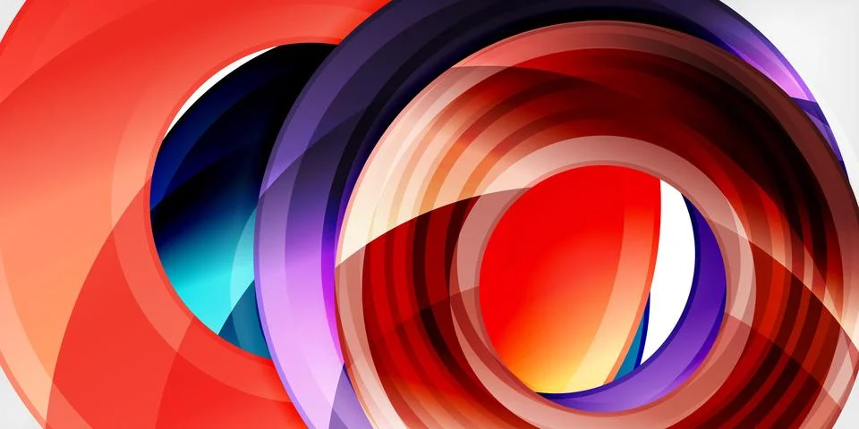 Circles, round elements, ring shapes premium background. Vector Illustration For イラスト素材