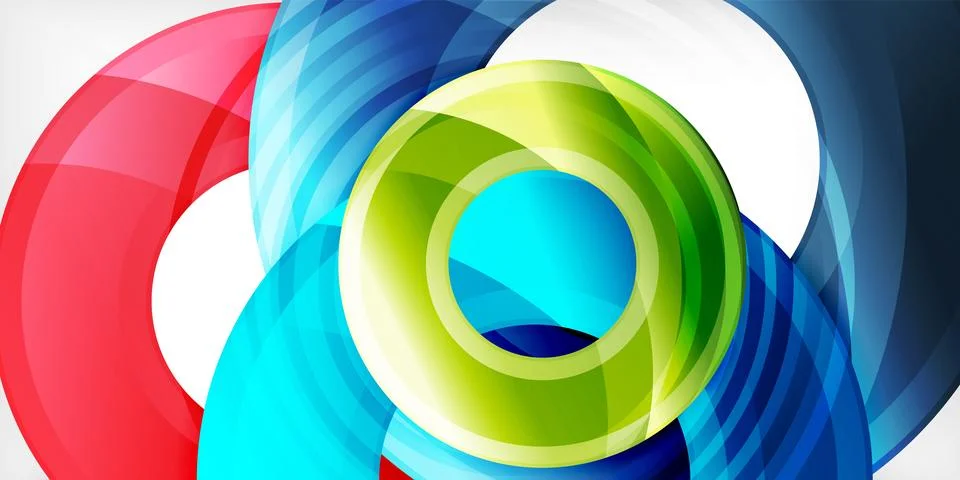 Circles, round elements, ring shapes premium background. Vector Illustration For 스톡 일러스트