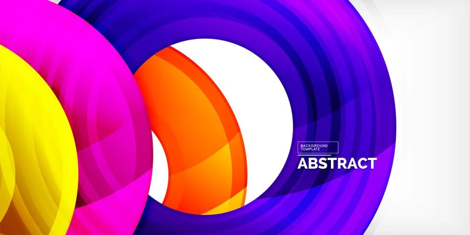Circles, round elements, ring shapes premium background. Vector Illustration For イラスト素材