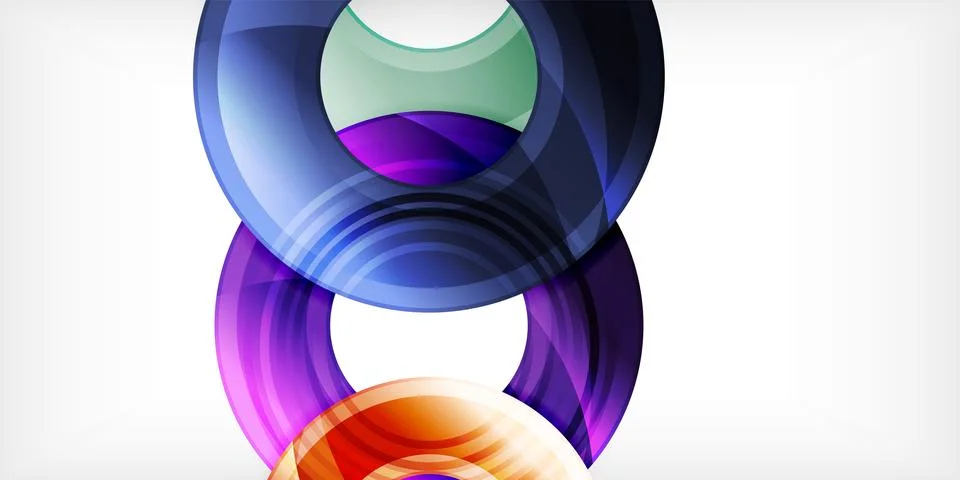 Circles, round elements, ring shapes premium background. Vector Illustration For 스톡 일러스트