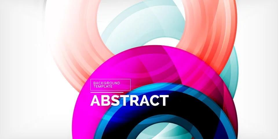 Circles, round elements, ring shapes premium background. Vector Illustration For Illustrazione stock