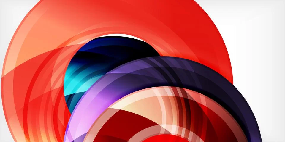 Circles, round elements, ring shapes premium background. Vector Illustration For Stock Illustration