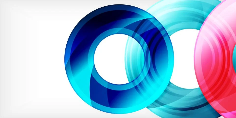 Circles, round elements, ring shapes premium background. Vector Illustration For Stock Illustration