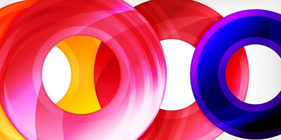 Circles, round elements, ring shapes premium background. Vector Illustration For Stock Illustration