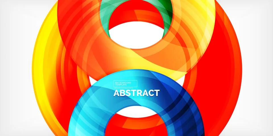 Circles, round elements, ring shapes premium background. Vector Illustration For 스톡 일러스트