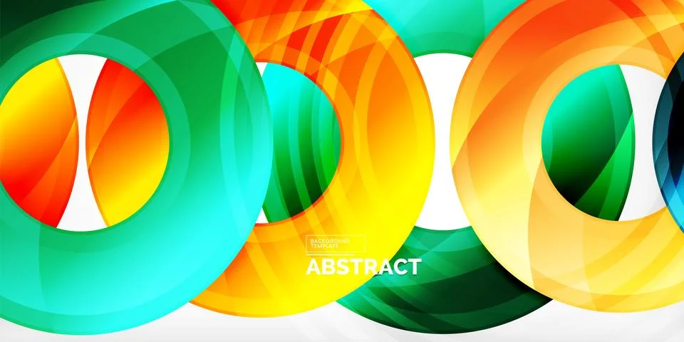 Circles, round elements, ring shapes premium background. Vector Illustration For Stock Illustration