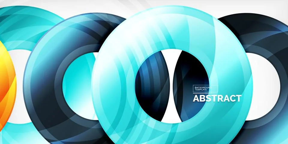 Circles, round elements, ring shapes premium background. Vector Illustration For 스톡 일러스트