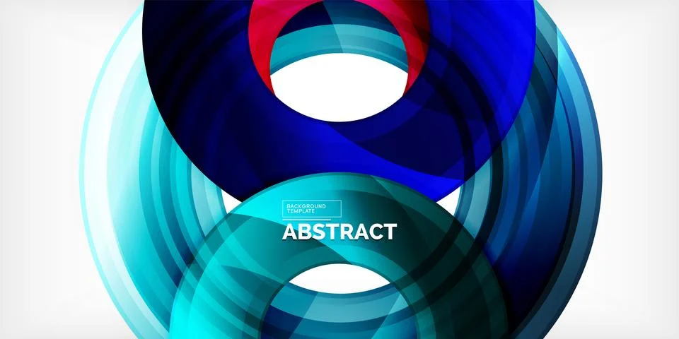 Circles, round elements, ring shapes premium background. Vector Illustration For 库存插图