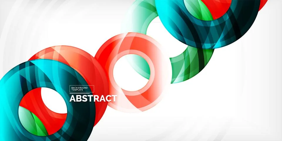 Circles, round elements, ring shapes premium background. Vector Illustration For Illustrazione stock