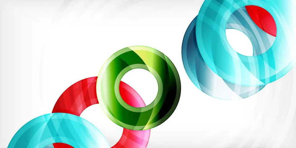 Circles, round elements, ring shapes premium background. Vector Illustration For Illustrazione stock