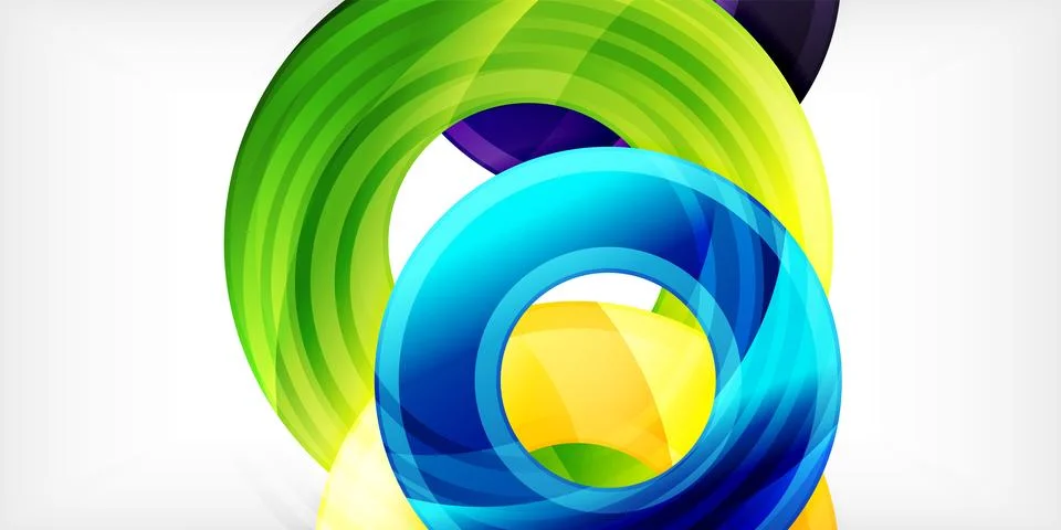 Circles, round elements, ring shapes premium background. Vector Illustration For Illustrazione stock