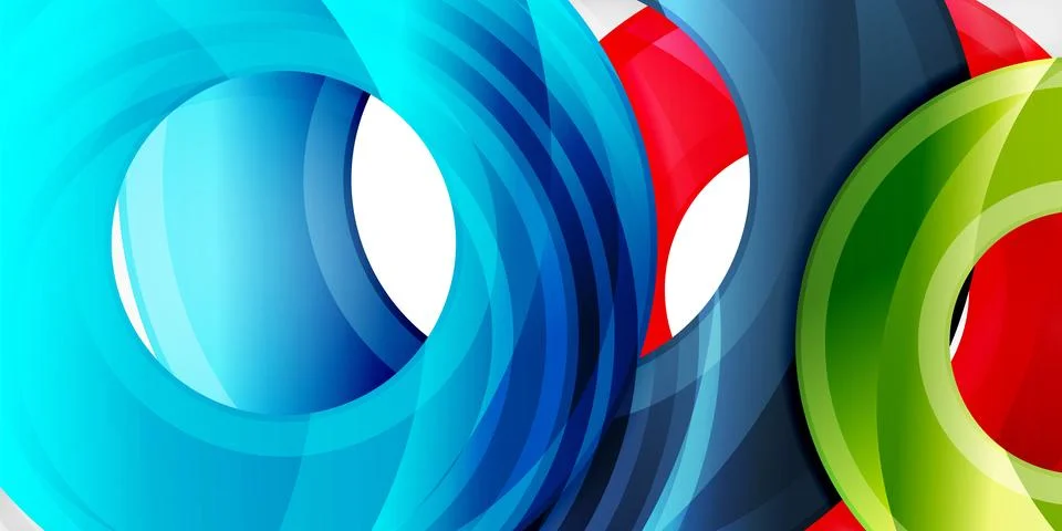 Circles, round elements, ring shapes premium background. Vector Illustration For 库存插图