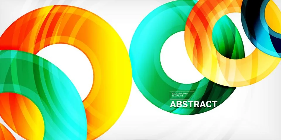 Circles, round elements, ring shapes premium background. Vector Illustration For Stock Illustration