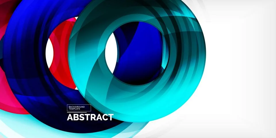 Circles, round elements, ring shapes premium background. Vector Illustration For 库存插图