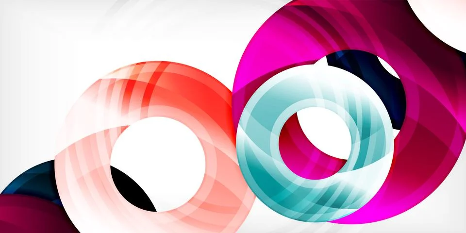 Circles, round elements, ring shapes premium background. Vector Illustration For 库存插图