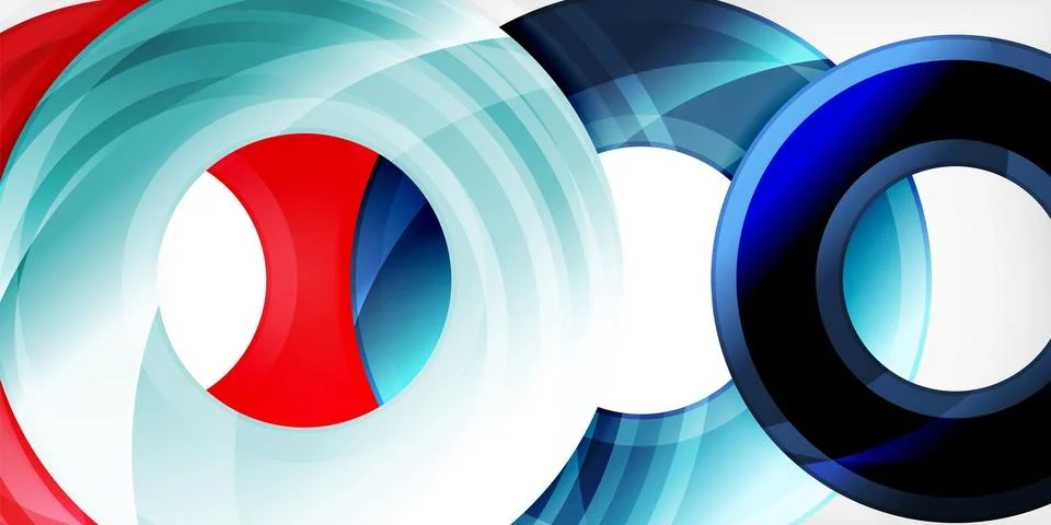 Circles, round elements, ring shapes premium background. Vector Illustration For Stock Illustration