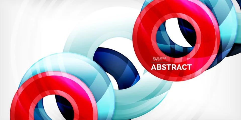 Circles, round elements, ring shapes premium background. Vector Illustration For Stock Illustration