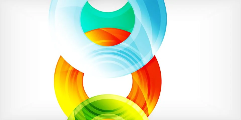 Circles, round elements, ring shapes premium background. Vector Illustration For Stock Illustration