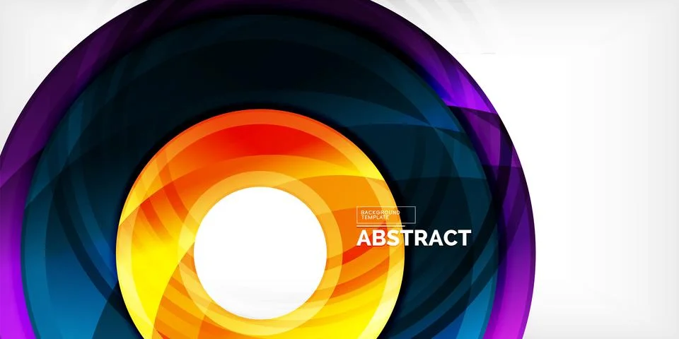 Circles, round elements, ring shapes premium background. Vector Illustration For イラスト素材