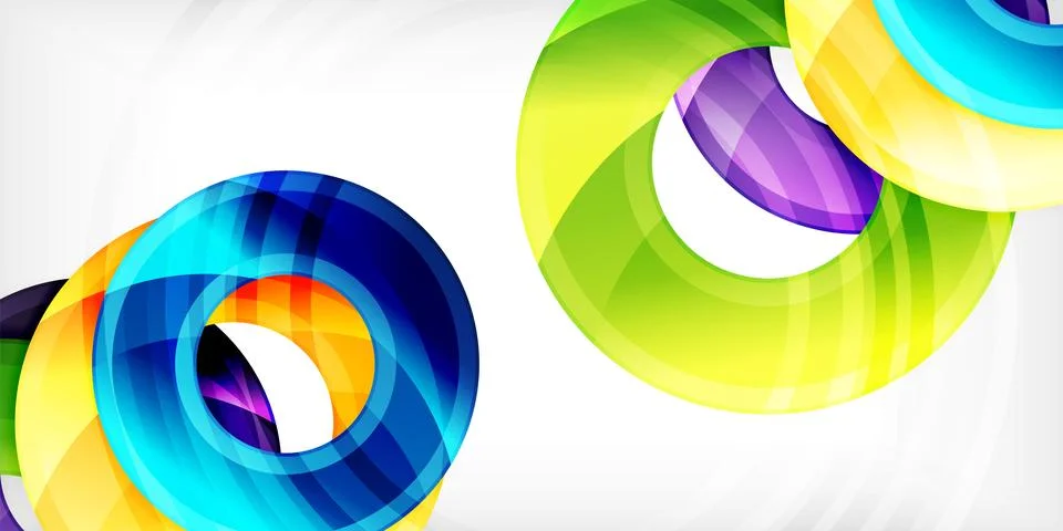 Circles, round elements, ring shapes premium background. Vector Illustration For Stock Illustration