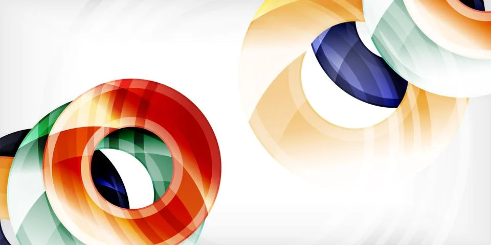 Circles, round elements, ring shapes premium background. Vector Illustration For Stock Illustration