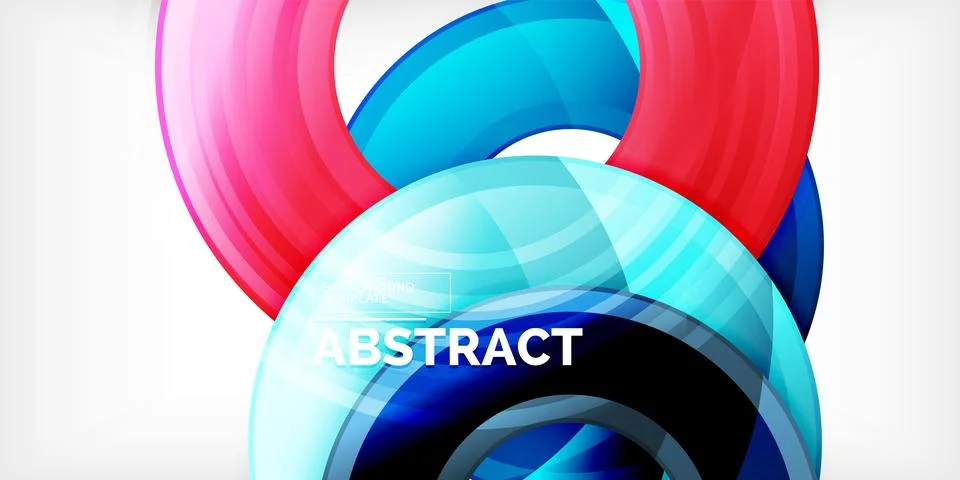 Circles, round elements, ring shapes premium background. Vector Illustration For イラスト素材