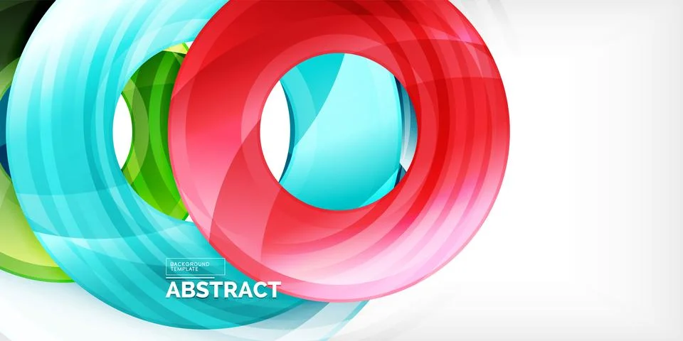 Circles, round elements, ring shapes premium background. Vector Illustration For Stock Illustration