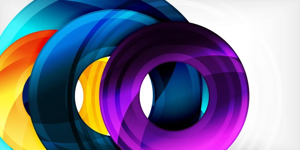 Circles, round elements, ring shapes premium background. Vector Illustration For Stock Illustration