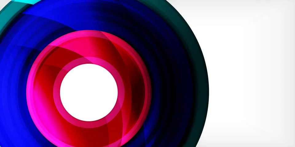 Circles, round elements, ring shapes premium background. Vector Illustration For Illustrazione stock