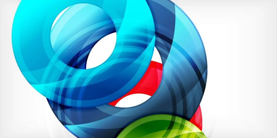Circles, round elements, ring shapes premium background. Vector Illustration For 库存插图