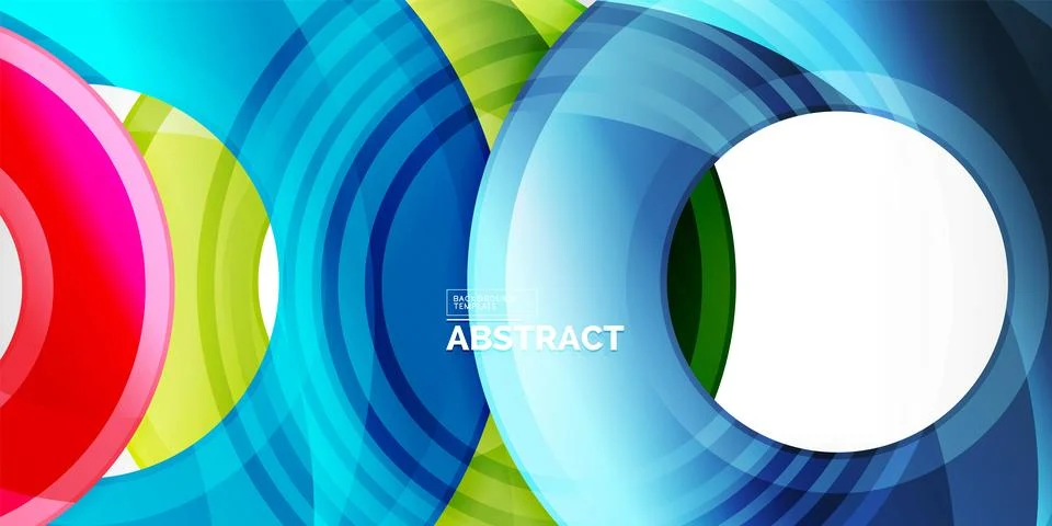 Circles, round elements, ring shapes premium background. Vector Illustration For Stock Illustration
