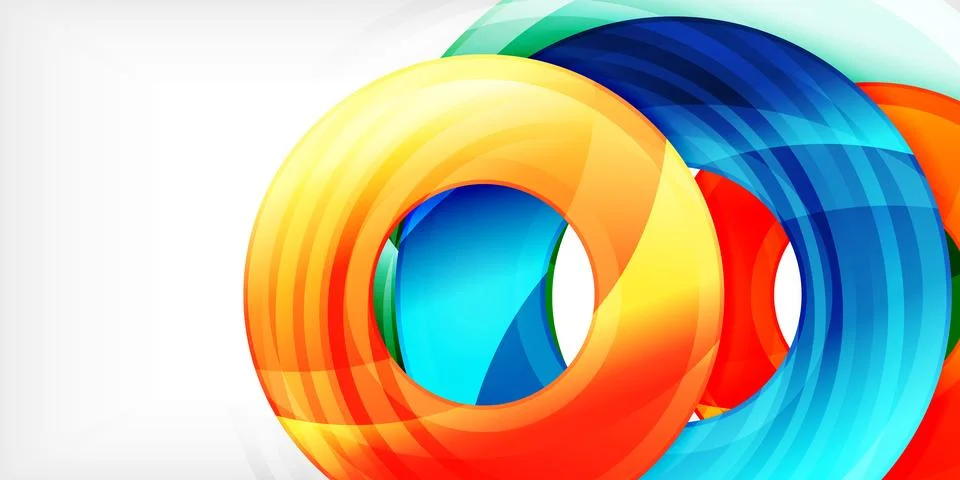 Circles, round elements, ring shapes premium background. Vector Illustration For Illustrazione stock