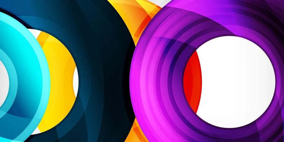 Circles, round elements, ring shapes premium background. Vector Illustration For Stock Illustration
