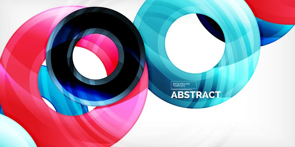 Circles, round elements, ring shapes premium background. Vector Illustration For 스톡 일러스트