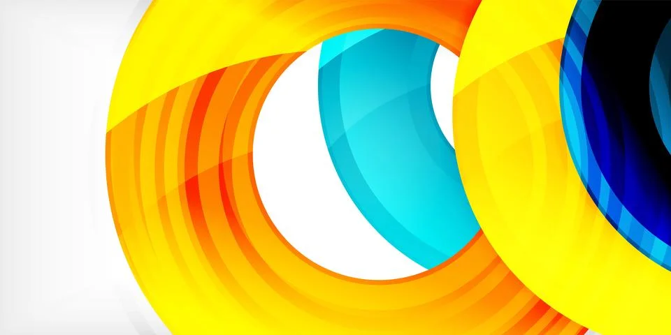 Circles, round elements, ring shapes premium background. Vector Illustration For 库存插图
