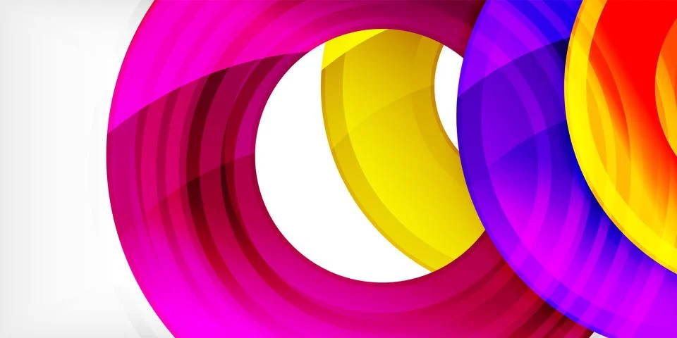 Circles, round elements, ring shapes premium background. Vector Illustration For 库存插图